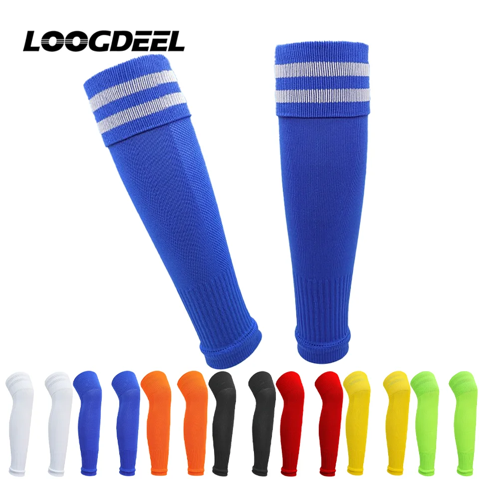 

LOOGDEEL 1Pair Knee Over Football Leg Guards Socks Adult Children Soccer Sports Shin Guards Leg Covers Breathable Calf Long Sock