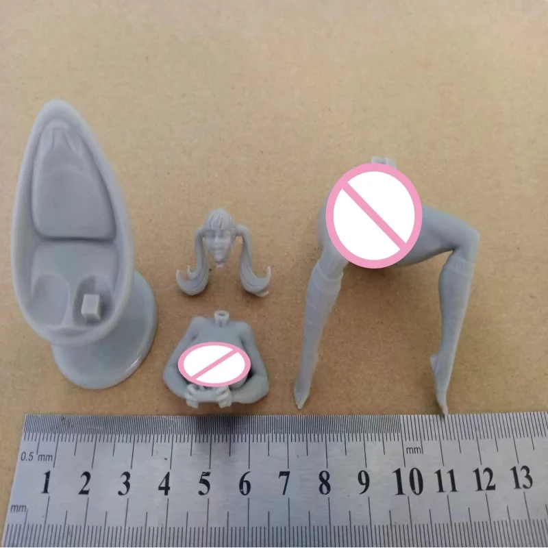 

1/24 Scale Resin Figure Assemble Model Kit Sexy Girl playing games Nsfw two versions Unassembled Unpainted 3D printing toy