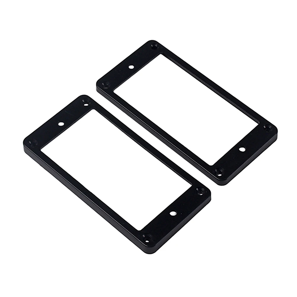 

2 Pcs Flat Frame Pickup Guitar Accessories Double Coil Ring Mount Mounting Humbucker