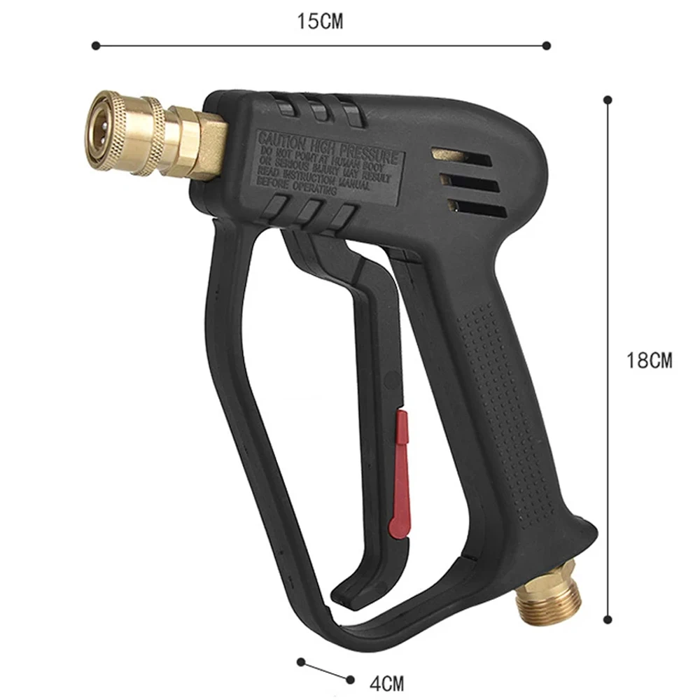 Pistola de água de mangueira de lavadora de alta pressão para Karcher Parkside Nilfisk Conector de conexão rápida Bico de 5 cores M22 Pistolas de espuma de neve