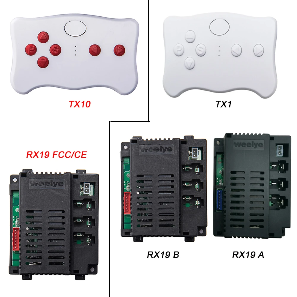 Weelye RX19 Dziecięcy samochód elektryczny 2.4G Bluetooth RC odbiornik (opcjonalnie) samochodów elektrycznych dla dzieci, części zamienne do