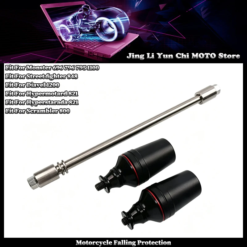 

Fit For Monster 696 796 795 1100 Hypermotard 821 Hyperstarada Falling Protection Frame Slider Fairing Guard Crash Protector