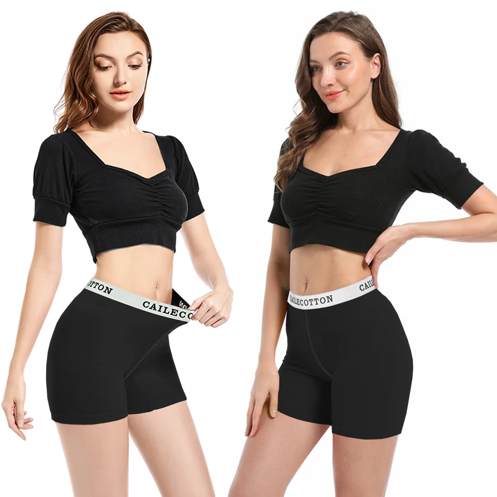 8PCS Breathable Safety Shorts Women Comfort Under Skirt Panties Skin-Friendly Casual Fitness Boyshort Yoga Women Safety Shorts