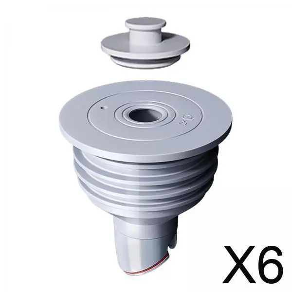 

6x Universal Drain Plug for Bathrooms And Kitchens - Essential Home Accessory