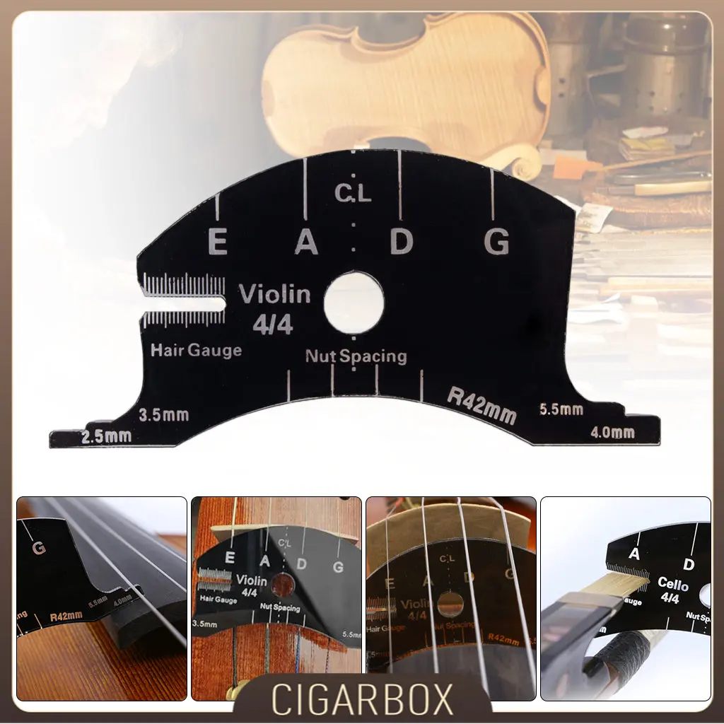 Violin Bridges Multifunctional Mold Template For 4/4 Size   Repair Reference Tool Fingerboard Scraper Making Tools