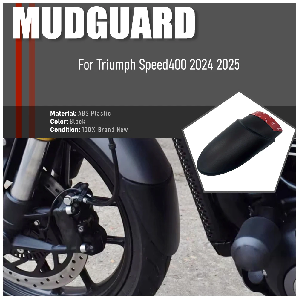 

Speed 400 Speed-400 Accessories Motorcycle Front Mudguard Extension Plate Motorcycle Mudguard For Triumph Speed400 2024 2025