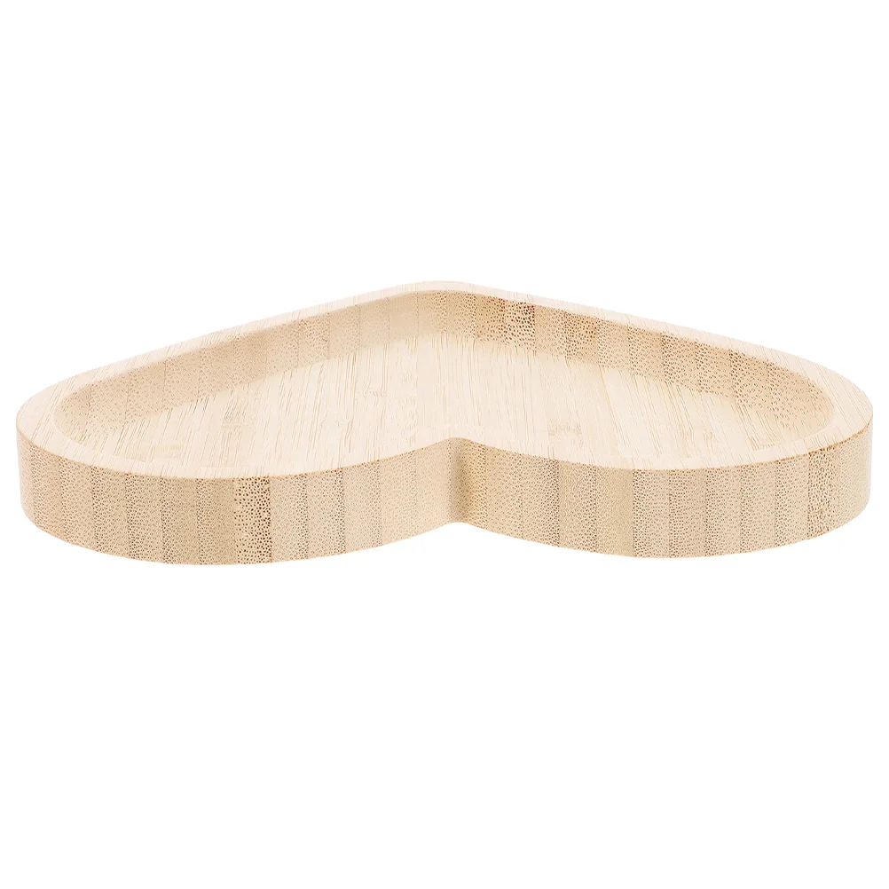 Heart Shaped Wooden Pallet Tray Food Household Bread Snack Storage Large Trays Wedding Serving Wear-resistant Fruit for