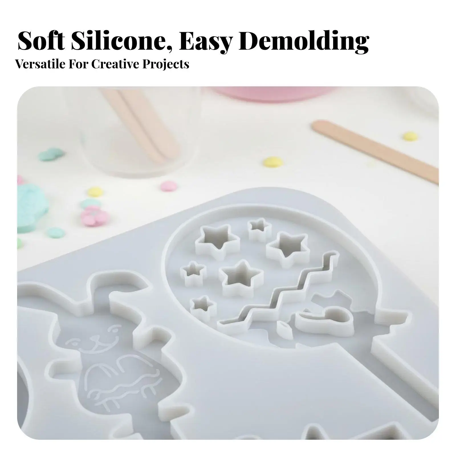 Silicone Candle Mold for Easter Bunny Egg Resin Casting DIY Plaster Clay Craft Mold for Festive Home Decor Centerpiece Ornament - view 5