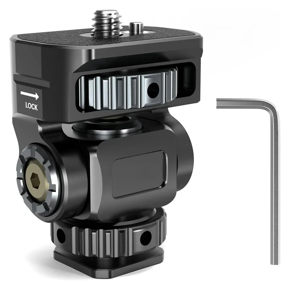 Зажим для камеры DSLR регулируемое крепление для монитора w Холодный башмак 1/4 винт для камеры монитор вспышка фотовспышка Микрофон горячий башмак кронштейн