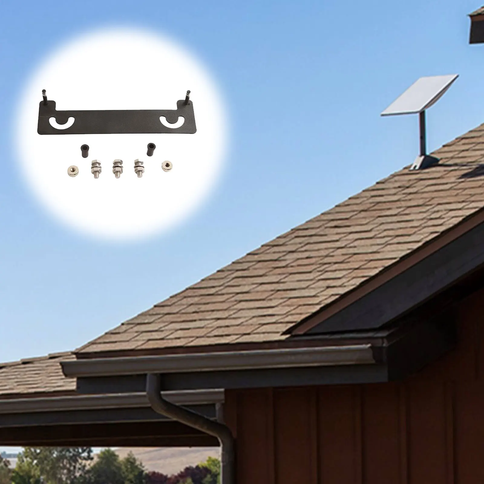 Metal Roof Mount Kit for Starlink For Gen 3 Easy Installation Bracket for Optimal Signal on Vehicles and Homes