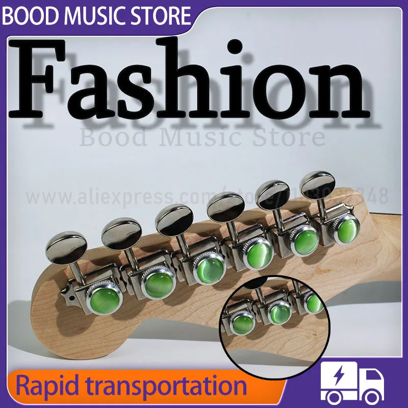 

Green Electric Guitar Lock Tuners Tuning Keys Machine Heads Vintage Style For ST TL Guitar Tuning Pegs Guitar Accessories