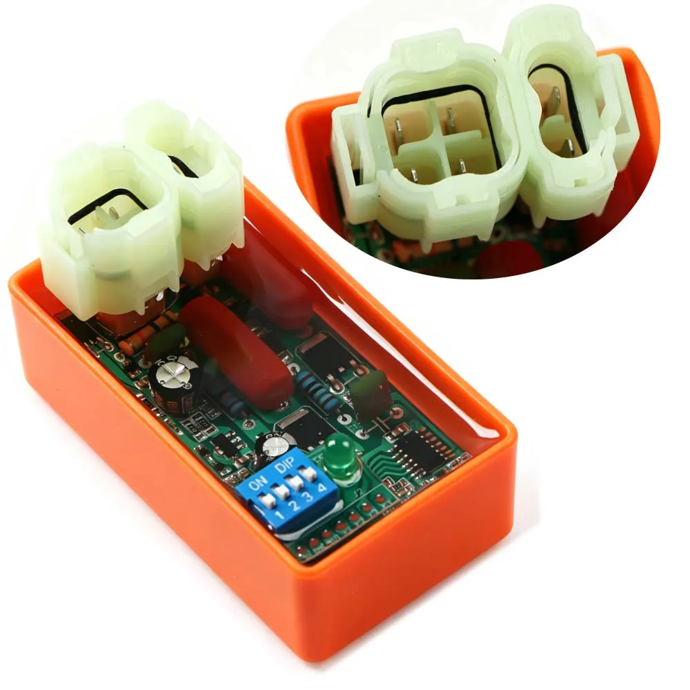 4/5/6 pin AC DC Motorfiets Lgnition CDI met DIP-schakelaar Snelheid beperkt 4000-12000 voor 50-250CC Dirt Pit Bike ATV Scooter YX150