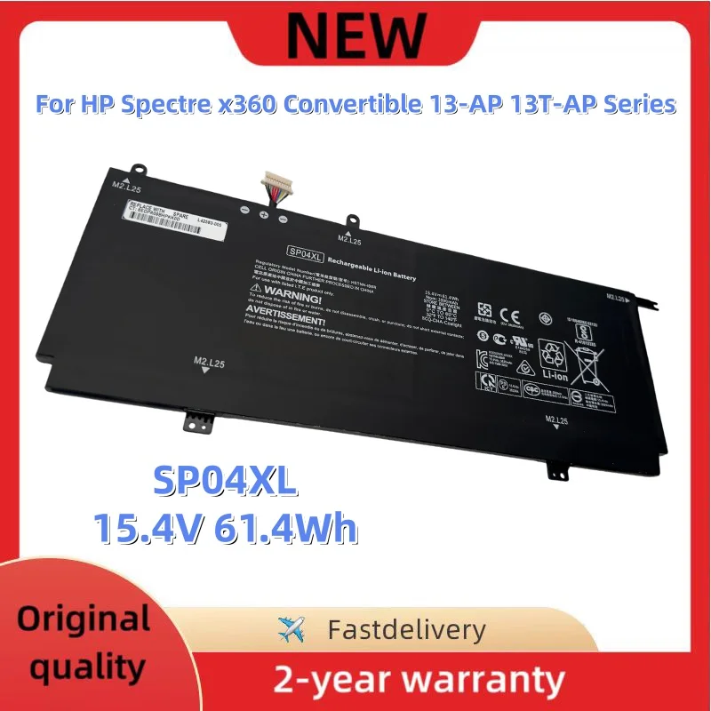 SP04XL Laptop Battery For HP Spectre x360 Convertible 13-AP 13T-AP Series HSTNN-IB8R HSTNN-OB1B L28538-AC1 L28764-005 TPN-Q204