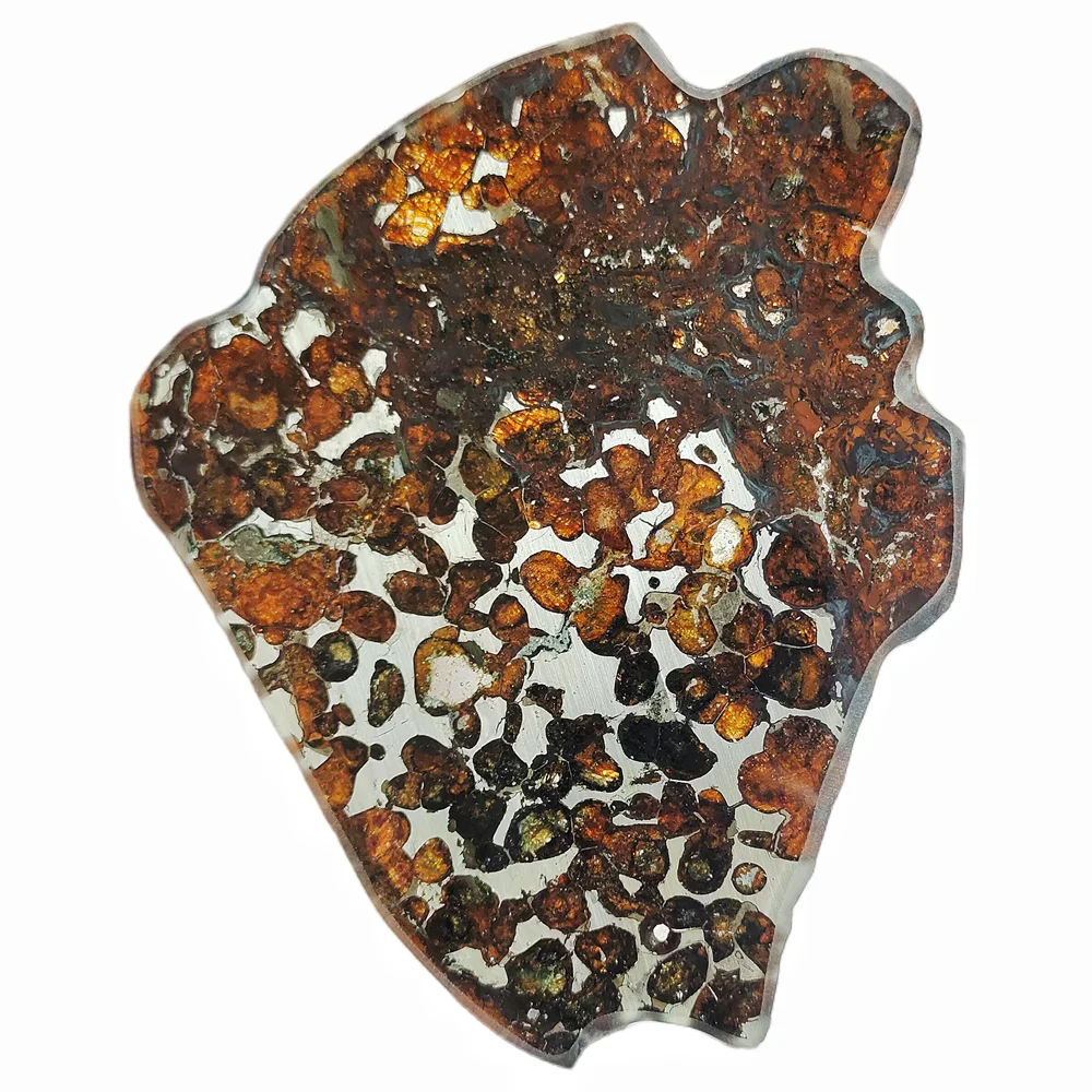 

Sericho Olive Meteorite Specimen Pallasite Natural Meteorite Material Slice Olive Meteorite Collection