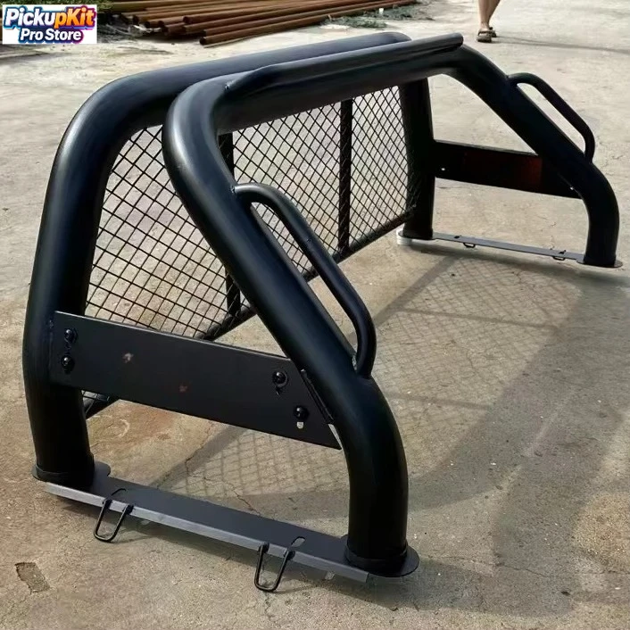 

Steel Short Sport Roll Bar with Dual D‑Rings & LED Mount for Tacoma Ranger Hilux Dmax Navara Hunter F70