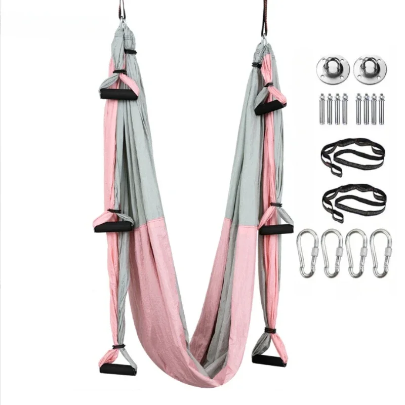 

Hanging Hammocks for Women with full set Anti-gravity Aerial Yoga Hammock Swings Inversion Exercises Device Hanging Belt Indoor