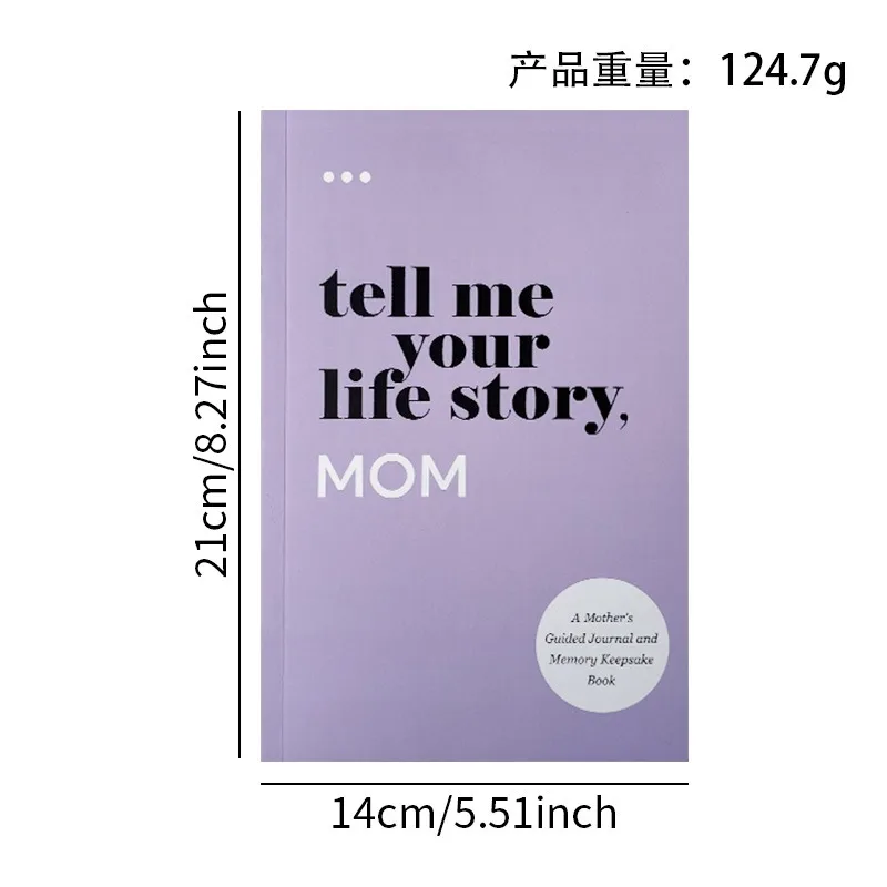 Tell Me Your Life Story Mom Journal Mother Memory Record Book Family Story Keepsake Notebook Gift for Mom