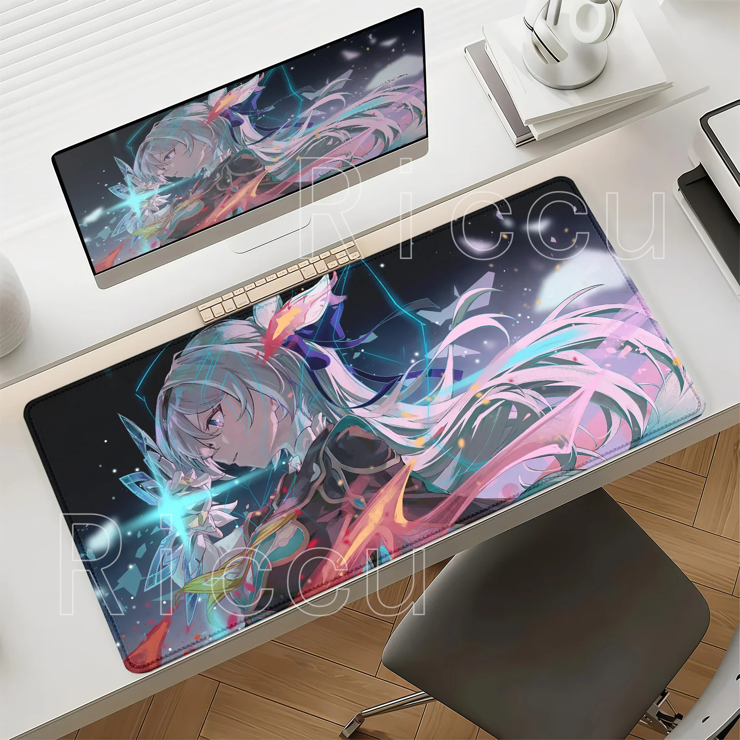 Firefly Honkai Star Rail HSR Mouse Pad Kawaii Anime Girl Overlock Desk Mat PC Cabinet Keyboard Large HD Printing Sexy Mousepad