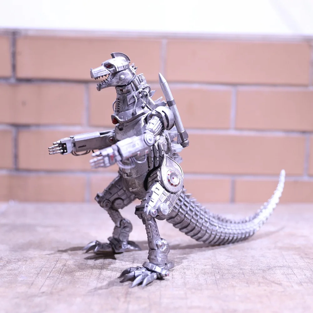 Godzilla King of Monsters Silver Mecha Monster Godzilla Articulated Movable Model 1993 Edition Godzilla Vs King Kong Toys