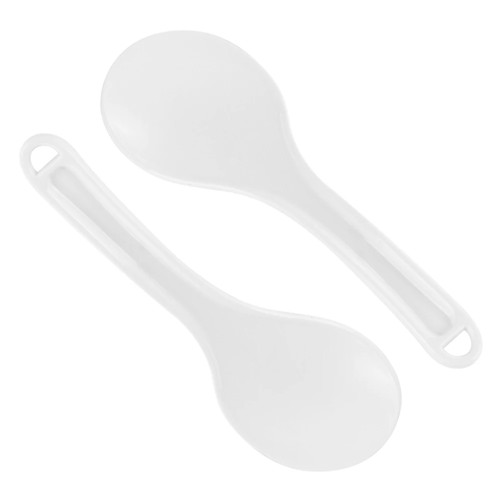 

2pcs Rice Shovel Non-stick Rice Supply Heat Resistant Paddle Spatula Kitchen Cooker Scooper Lightweight Compact