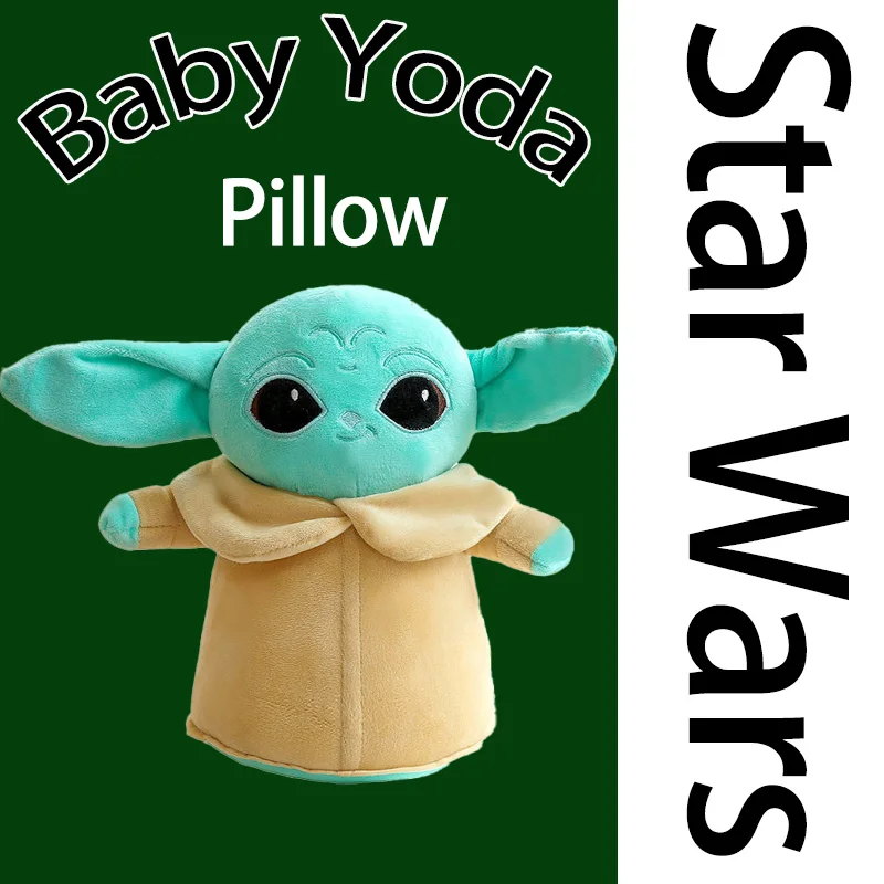 

Star Wars Baby Yoda Cute Cartoon Plush Doll Pillow Collectible Trendy Toy Room Decor Ornament Gift