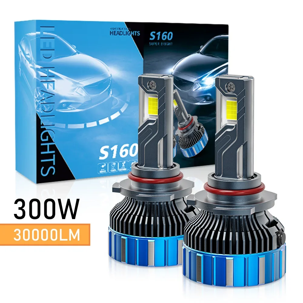 

2024 Newset 300w 30000lm Led Headlight Bulbs S160 Pro 24v High Low Beam Lamp H4 H7 H11 9005 9006 Led Canbus Car Headlights