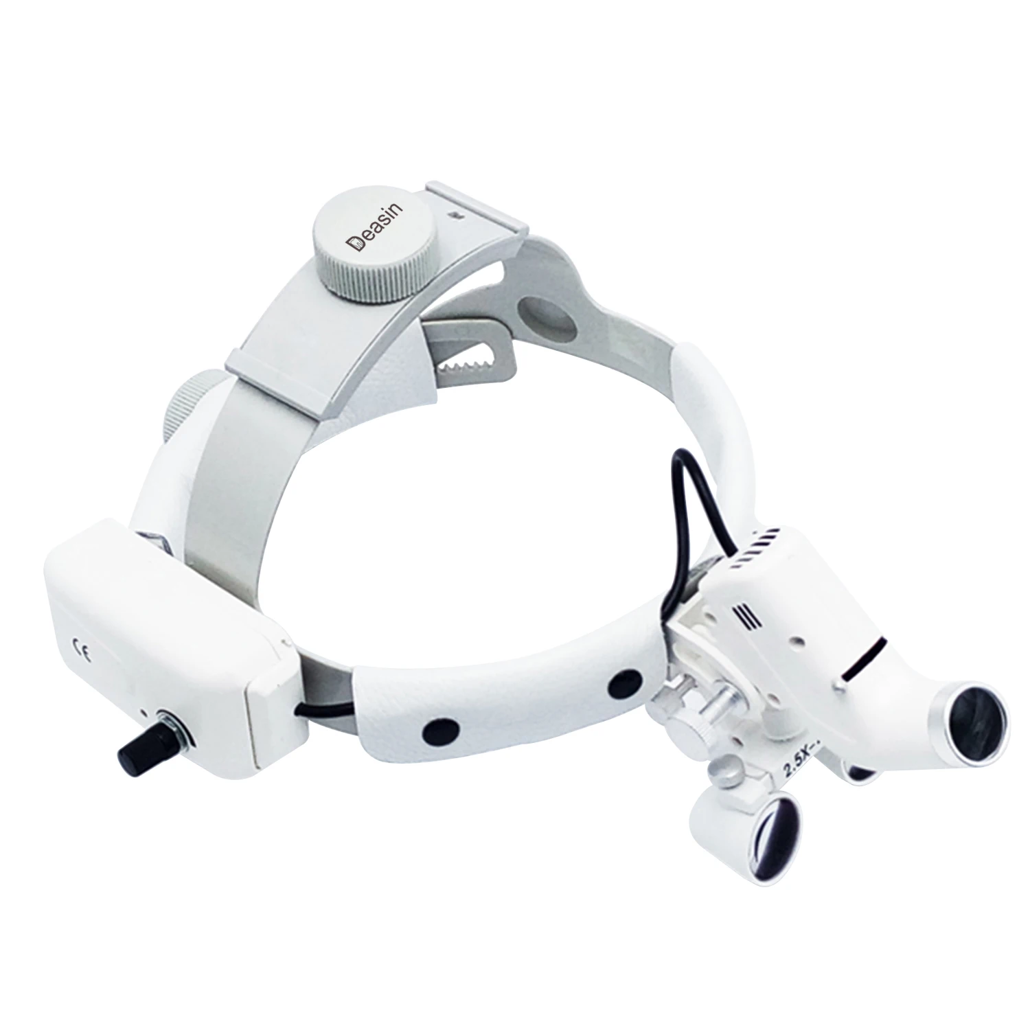 Head Wearing Den tal Loupe with led 2.5x Adjustable Dentist Surgical Loupes with light Ultralight Binocular Magnifier Pupil