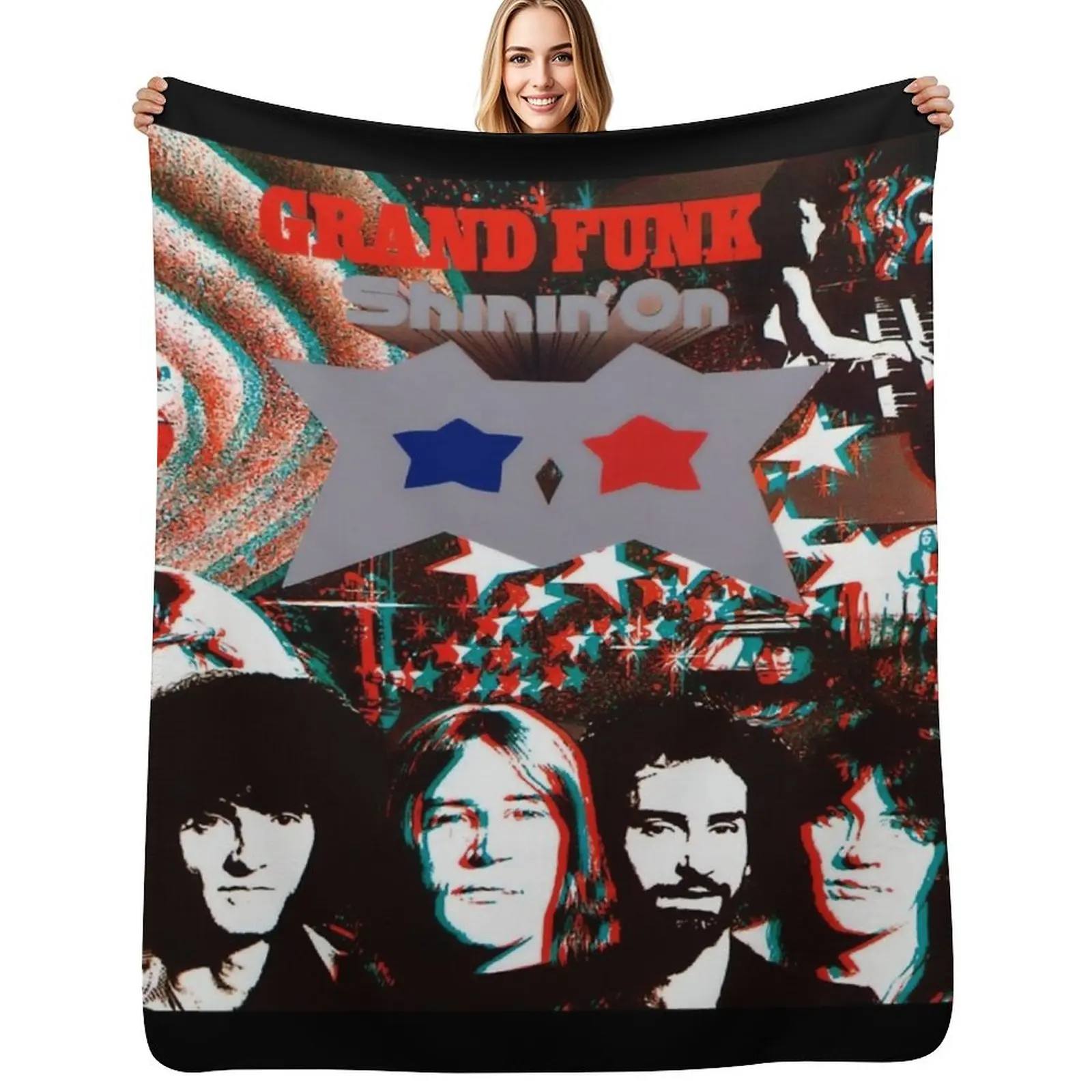 

Grand Funk Railroad shinin on Throw Blanket Luxury Baby Decorative Throw Blanket