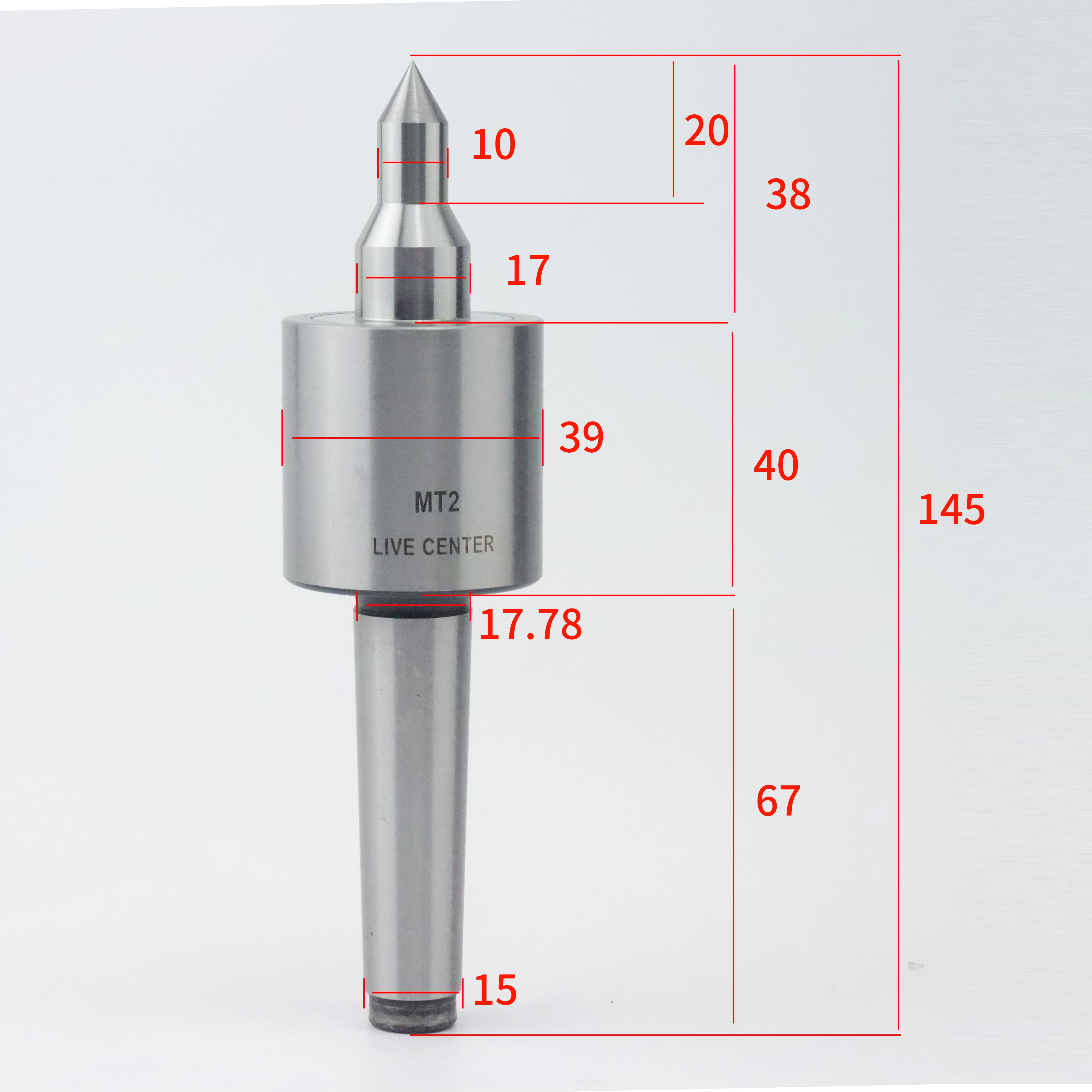 MT1 MT2 woodworking lathe live center, precision rotation, lathe bearing tailstock center, external rotary center