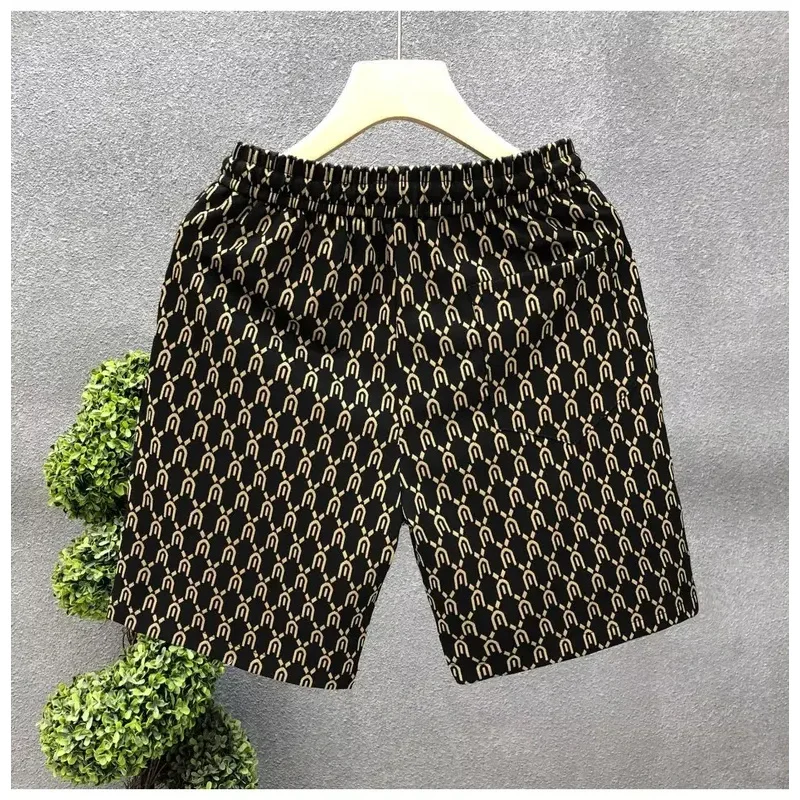 High Quality Men's Shorts Summer American Gym Shorts Fashion Green Short Pants Harajuku High Street Men's Clothing Streetwear