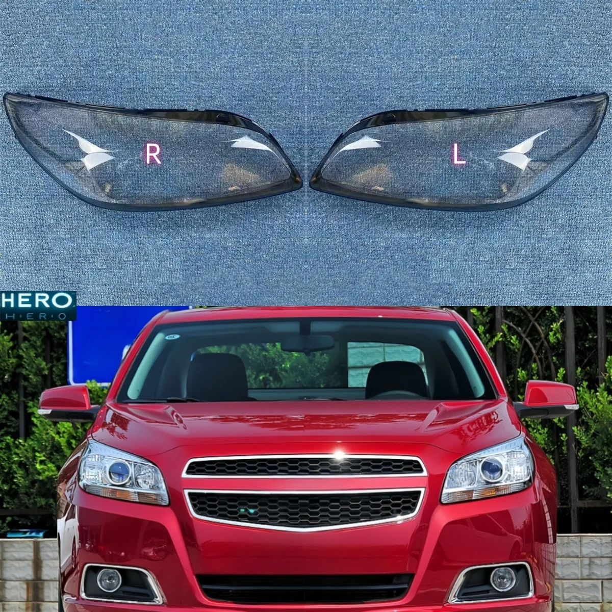 

For Chevrolet Malibu 2012 2013 2014 2015 Accessories Replace A Transparent PC Car Lights Shell Headlights Lens Cover