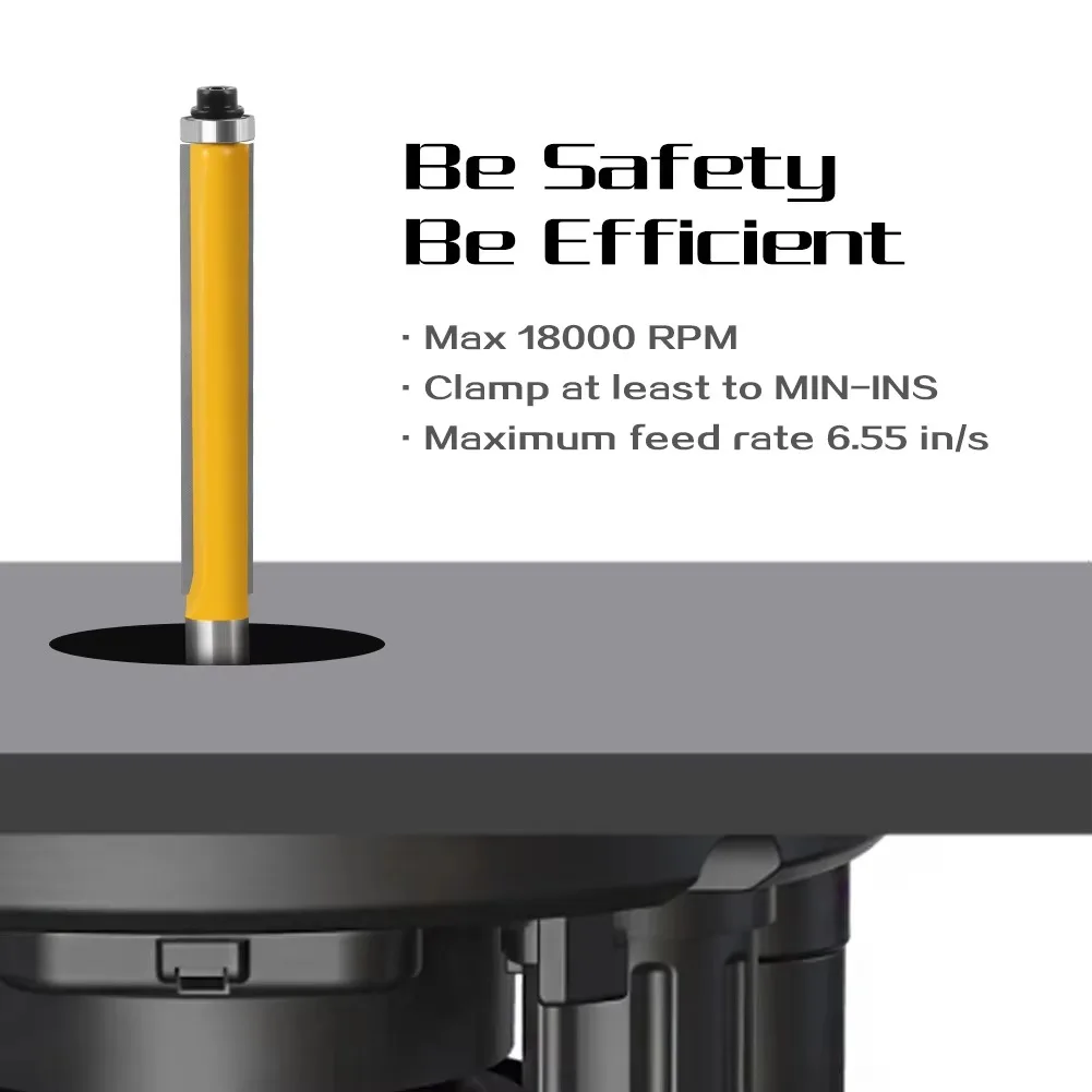 1PC 8MM Gambo Fresa Intaglio del Legno Lama Lunga Punta A Filo Trim Router Bit Cuscinetto Estremità per la Lavorazione Del Legno Utensile Da Taglio