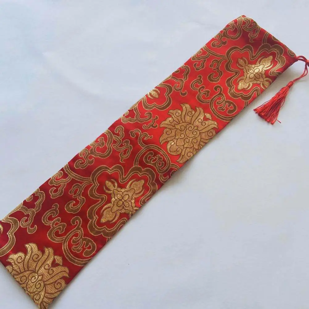 Tear Resistant 2Pcs Helpful Calligraphy Works Art Roll Storage Bag Polyester Poster Documents Storage Tube Washable