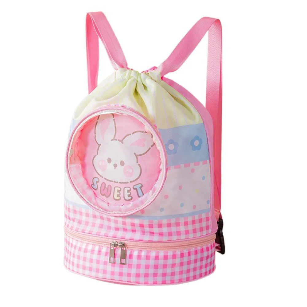 Waterproof Children's Swimming Bag Dry Wet Separation Beam Mouth Beach Bag Lightweight Cartoon Swimm Storage Bag Swimming Pool