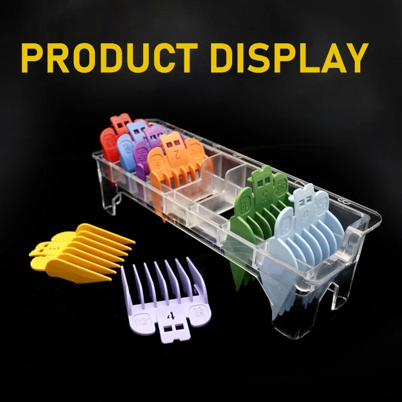 8pcs Universal Guards Hair Cutting Combs for Professional Hair Trimmer Machine Barber Accessories Trimmer Limit Combs 1.5-19mm