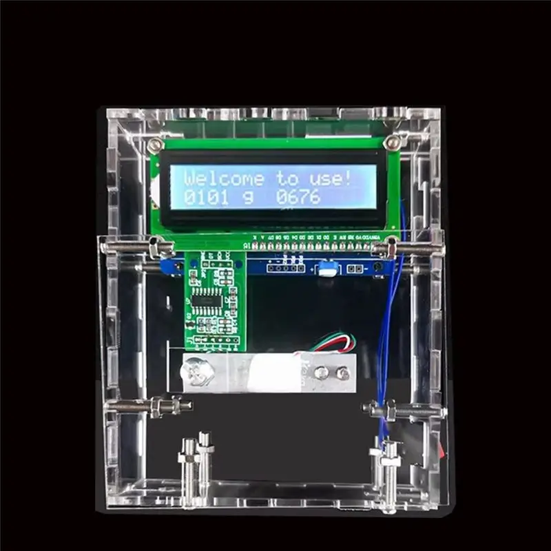 A01E-Microcontroller Electronic Scale DIY Kit With Bracket Load Cell Circuit Experiments Parts Self Assembled Circuit Board