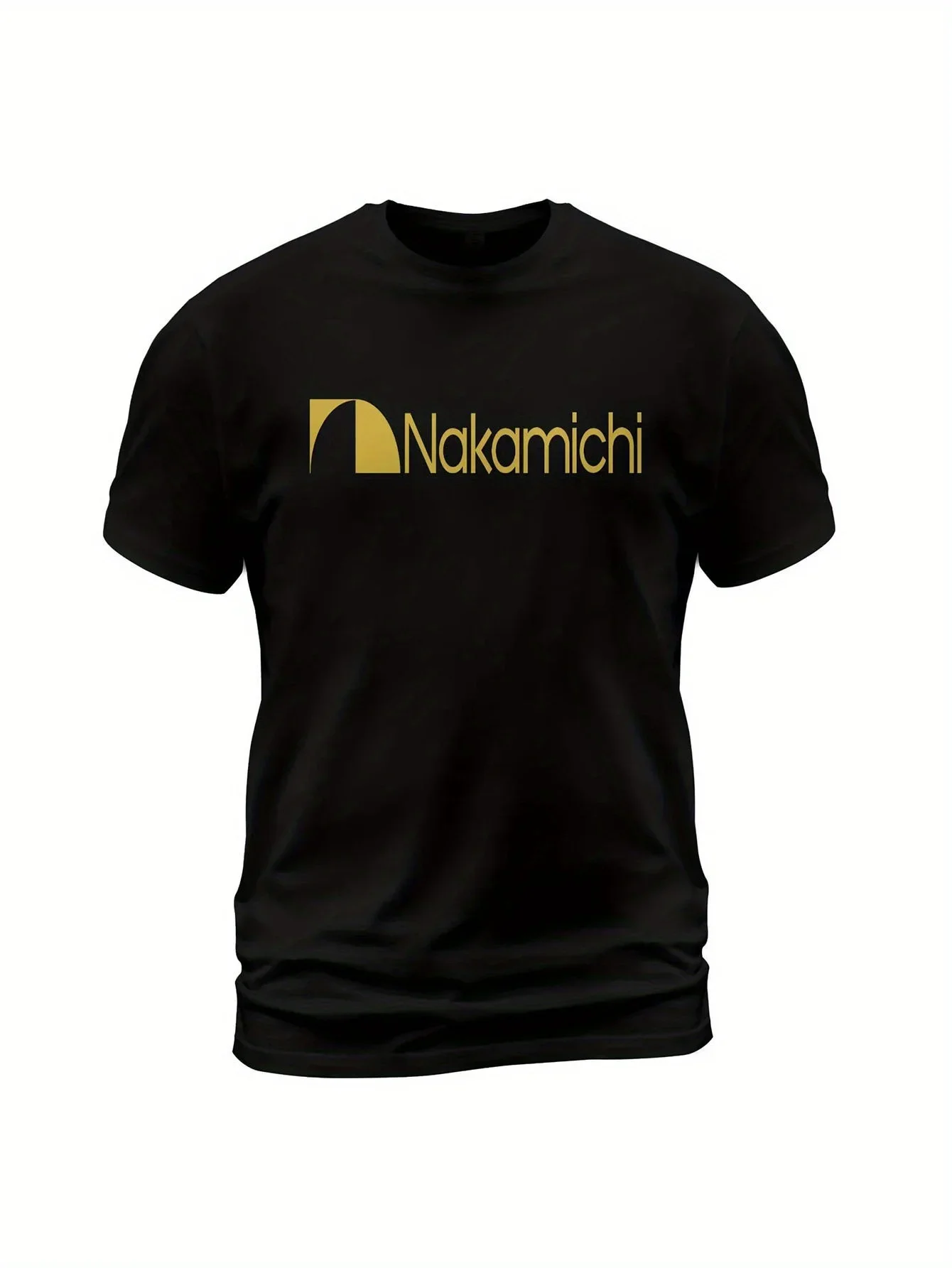 

Nakamichi Audio Gold Logo T-Shirt Made in USA Size S-3XL Aesthetic Clothes T-Shirts For Girls Boyfriend Gift Anime Clothes