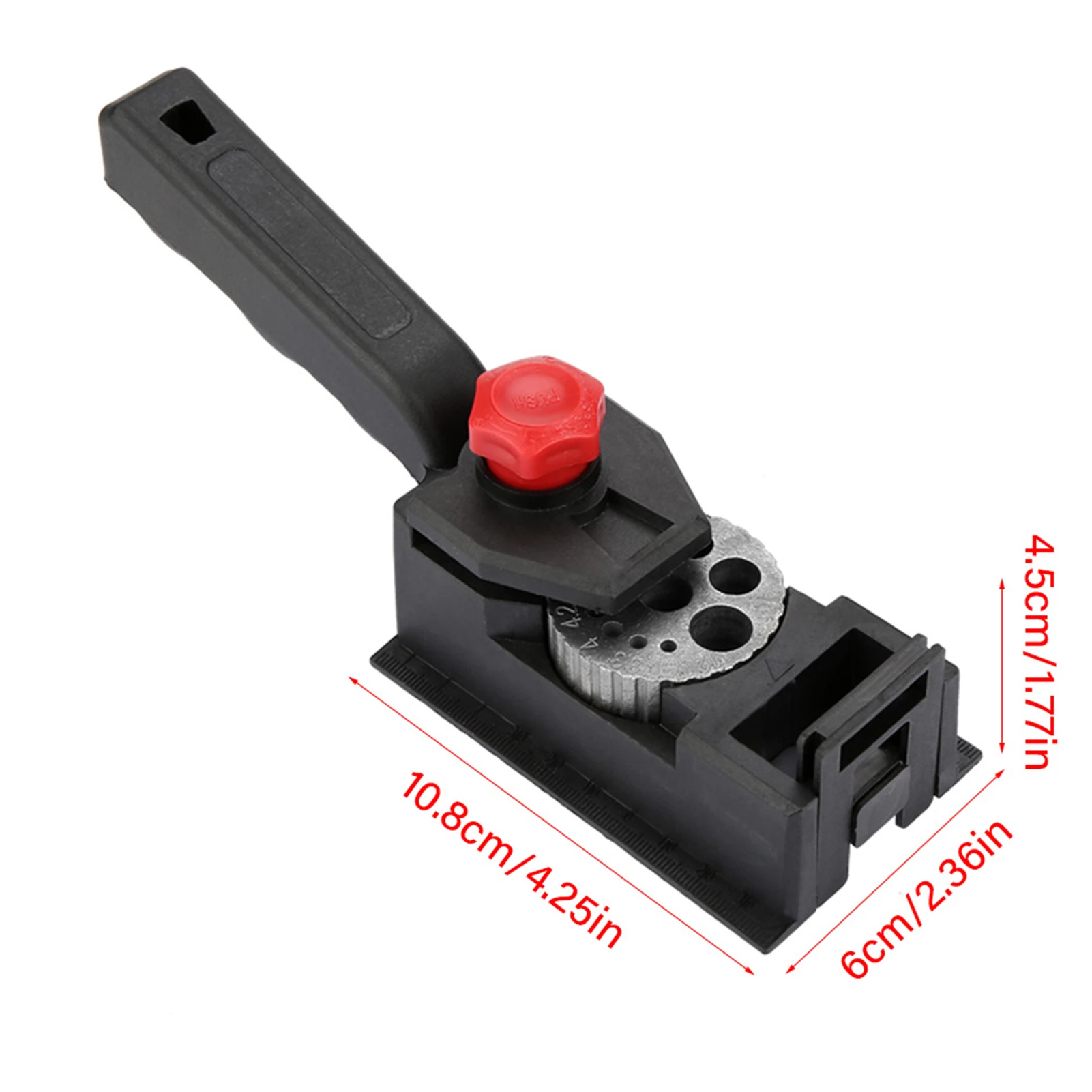 10 Hole Woodworking Drilling Positioning Limit Fixture Device 3-12mm Drill Bit Limit Ring Set Straight Hole Drill Guide