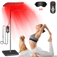 660nm 850nm LED Red Light Therapy Panel with Stand Near Infrared Therapy Lamp Devices for Body Muscle Relax and Skin Care