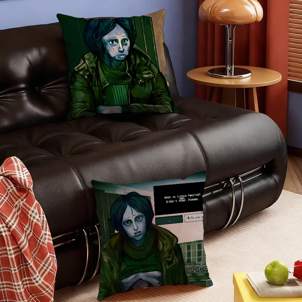 No Im Not a H-Human Game cushion cover Soft Smooth Hidden Zipper Washable Decorative Couch Office Housewarming Gift