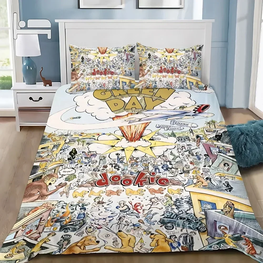 Picture 6: G-GreenS Days Bedding Set 3Pcs Bedroom Decoration Quilt Cover Set Single Double Size Duvet Cover Set for Adult Boys Girls