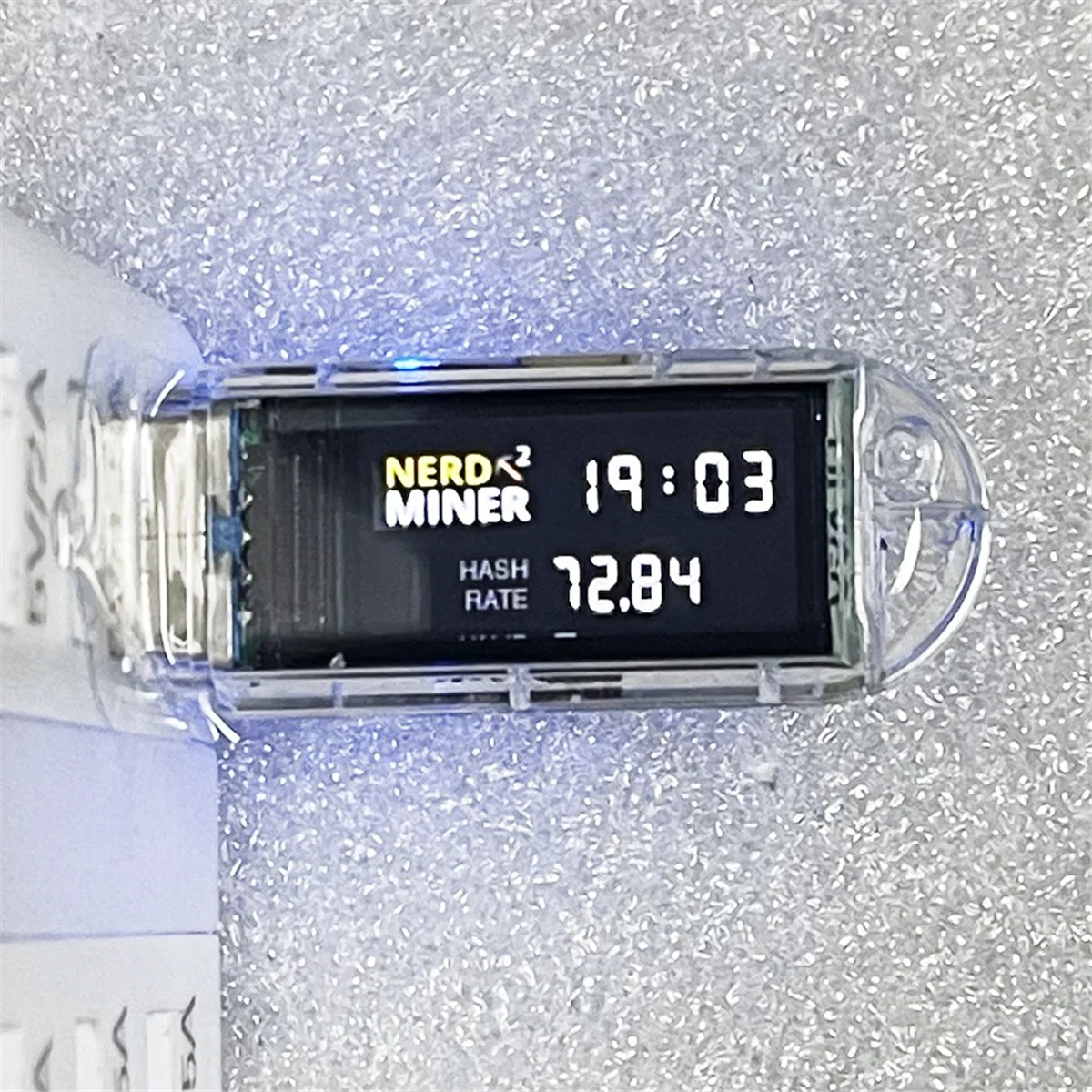 N99R NerdMiner V2 T-Dongle S3 Hashrate 74Kh/S USB BTC Crypto Solo Lottery Miner with Display Bitcoin Miner Nerd Miner