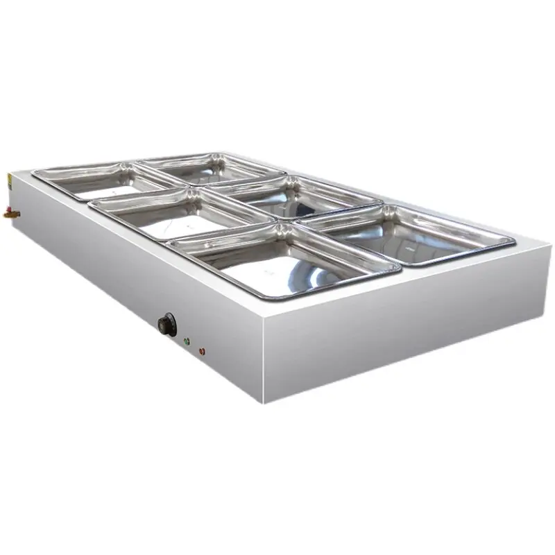Fast food insulation table Commercial multi-function electric automatic heating temperature control Stainless steel cooked meat