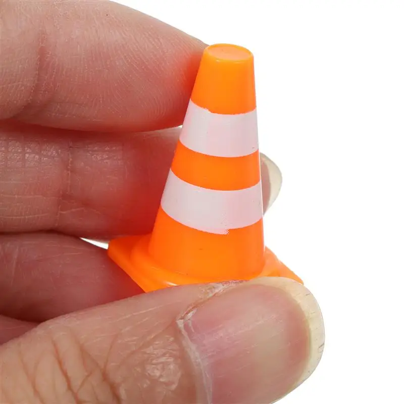 50/30/10Pcs Mini Traffic Cones Road Street Signs Toys Traffic Barricade Toys Construction Traffic Sign Toys Home decoration