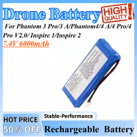 7.4V 6000mAh Drone Remote Control Battery For Phantom 3 Pro/3 A/Phantom4/4 A/4 Pro/4 Pro V2.0/ Inspire 1/Inspire 2