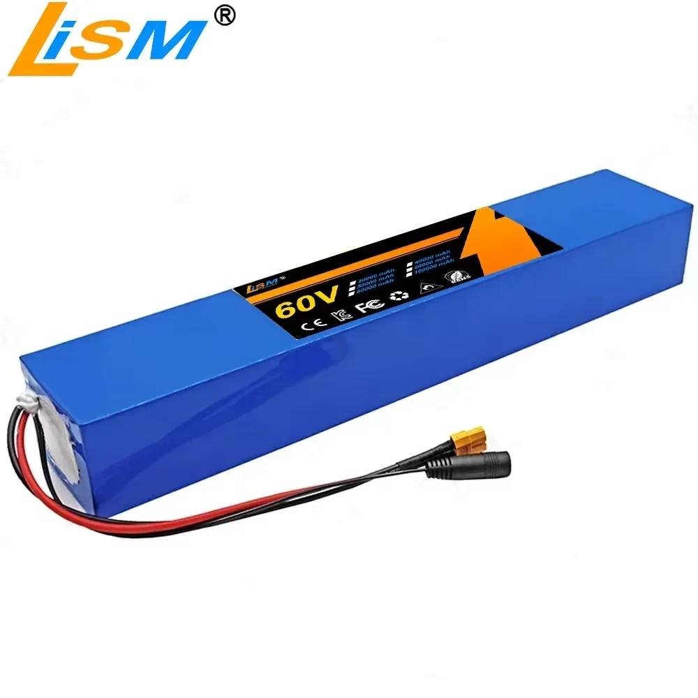 60v 48000mAh lithium battery pack 16S2P is suitable for electric scooter refitting high-capacity mountain bike batteryt