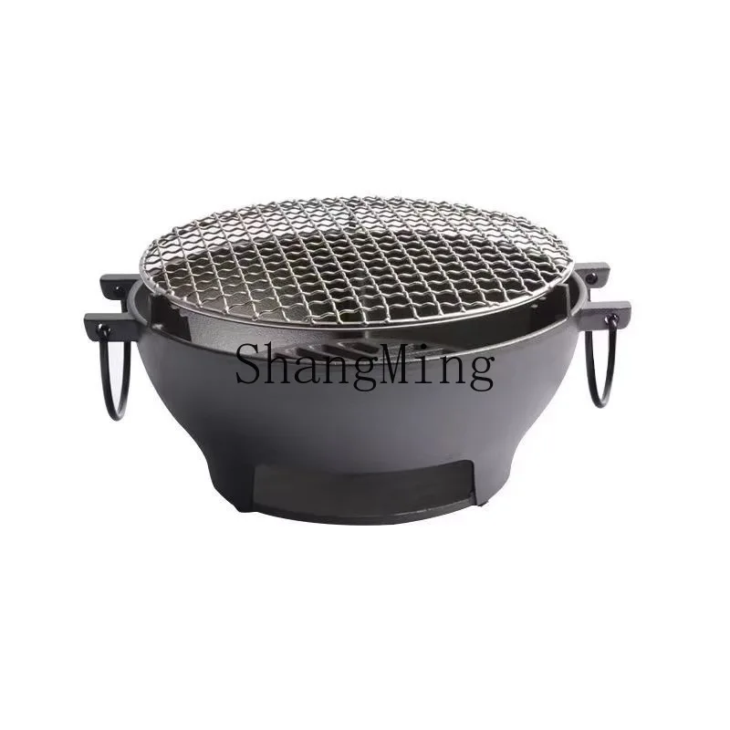 

PYH cast iron carbon stove thickened liner household old-fashioned small carbon stove family winter grill