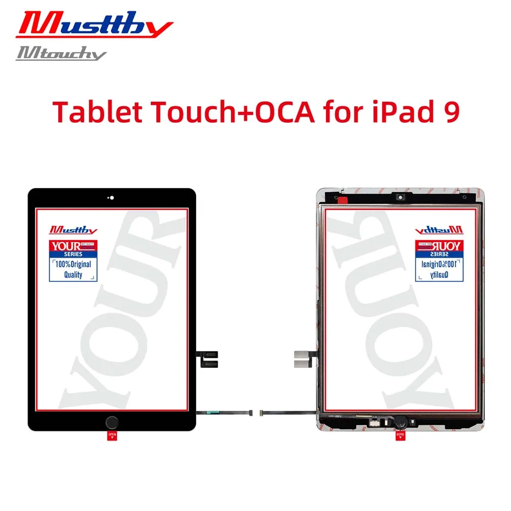 Musttby 2pc OEM For iPad 8 8th Gen 2020 A2270 A2428 A2429 10.2 LCD Outer Touch Screen Digitizer Front Glass Display Panel Part