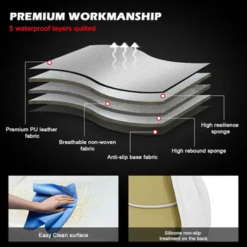 כיסויי מושב לרכב בהתאמה אישית עבור טסלה דגם Y 2021 2022 2023 2024 2025 סט כיסויי מושבים לרכב מעור נאפה יהלום קדמי ואחורי 10 best sales כיסוי מושב טסלה - №7