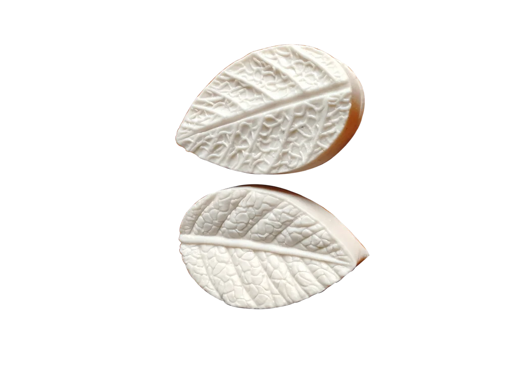 Mint Leaf Veiner Silicone Mold Water Paper Fondant Gumpaste Sugar Clay Candle Cold Porcelain Earring Flower Moulds DIY M2105
